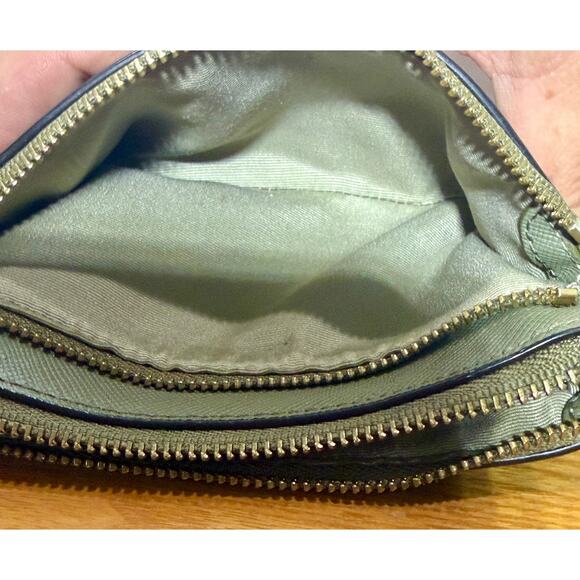 Coach Double Zip Crossbody Olive Green Saffiano Leather – Small - Picture 2 of 6